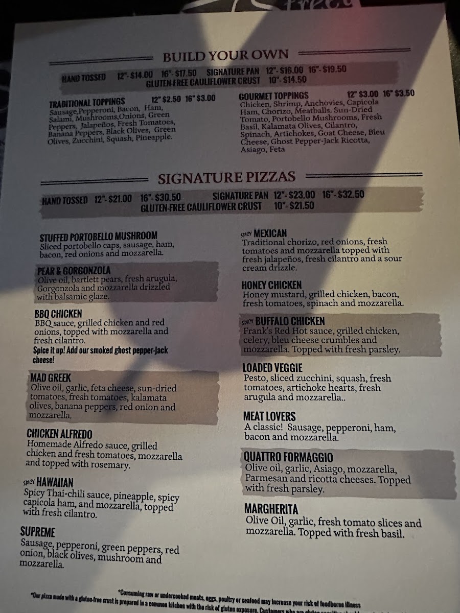 Pearl Street Pizzeria & Pub Menu - Image 2